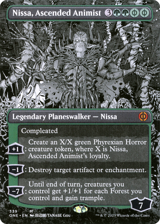 Nissa, Ascended Animist (Showcase) (339) - Phyrexia: All Will Be One
