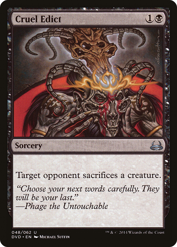 Cruel Edict (048) - Duel Decks Anthology: Divine vs. Demonic