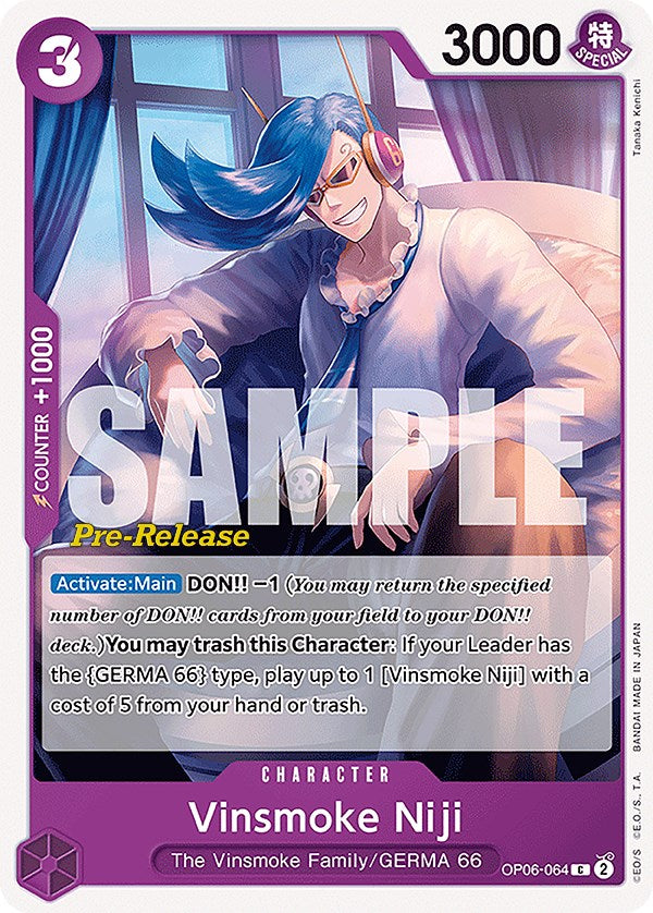 Vinsmoke Niji (064) [Wings of the Captain Pre-Release Cards] | Silver Goblin