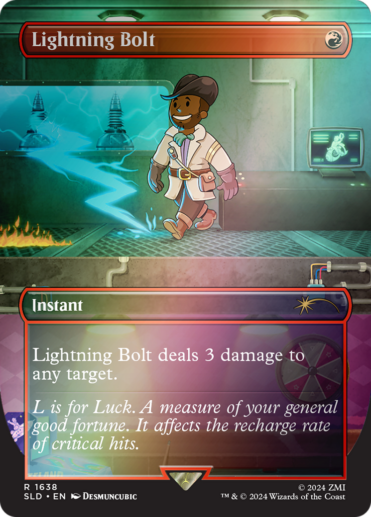 Lightning Bolt (1638) (Rainbow Foil) [Secret Lair Drop Series] | Silver Goblin