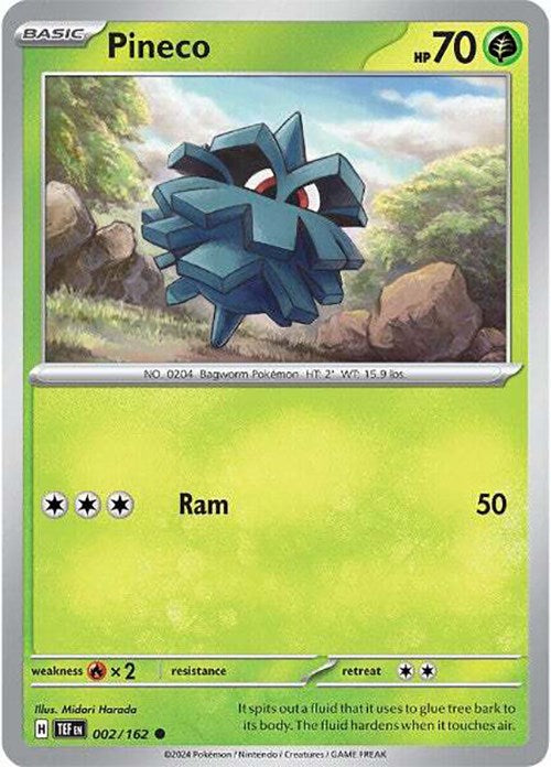 Pineco (002/162) [Scarlet & Violet: Temporal Forces] | Silver Goblin