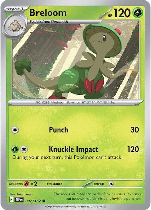 Breloom (007/162) [Scarlet & Violet: Temporal Forces] | Silver Goblin