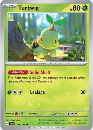 Turtwig (10) Reverse Holofoil - SV05 Temporal Forces