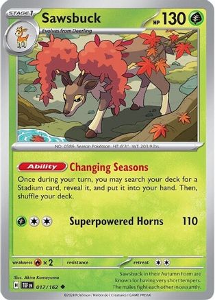 Sawsbuck (17) - Temporal Forces