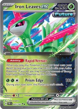 Iron Leaves ex - 025/162 (25) Holofoil - SV05 Temporal Forces