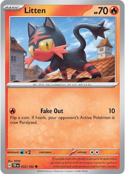 Litten (032/162) [Scarlet & Violet: Temporal Forces] | Silver Goblin