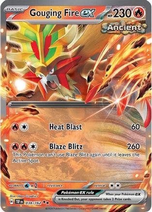 Gouging Fire ex - 038/162 (38) Holofoil - SV05 Temporal Forces