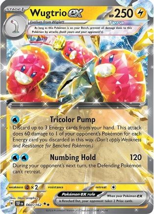 Wugtrio ex (60) Holofoil - Temporal Forces