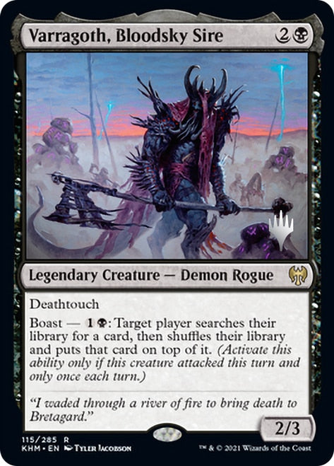 Varragoth, Bloodsky Sire (Promo Pack) [Kaldheim Promos] | Silver Goblin