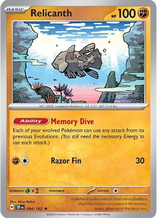 Relicanth - 084/162 (84) Holofoil - SV05 Temporal Forces