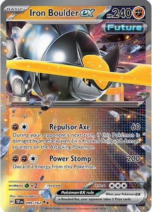 Iron Boulder ex - 099/162 (99) Holofoil - SV05 Temporal Forces