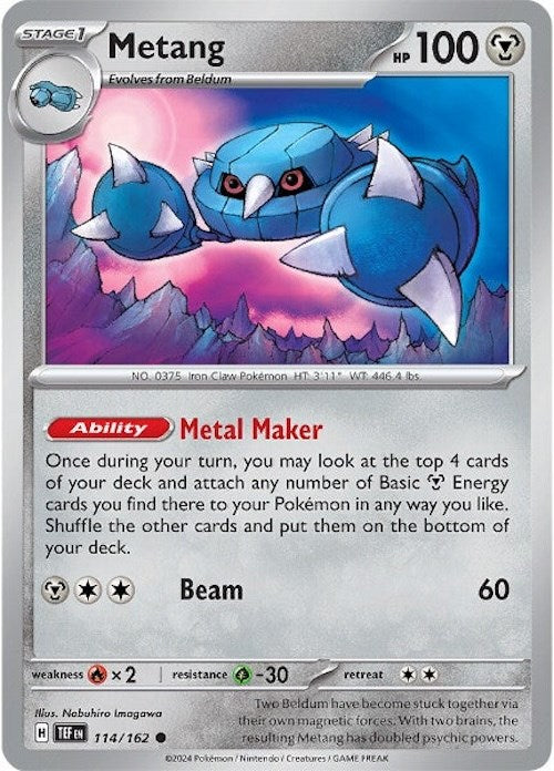 Metang (114/162) [Scarlet & Violet: Temporal Forces] | Silver Goblin