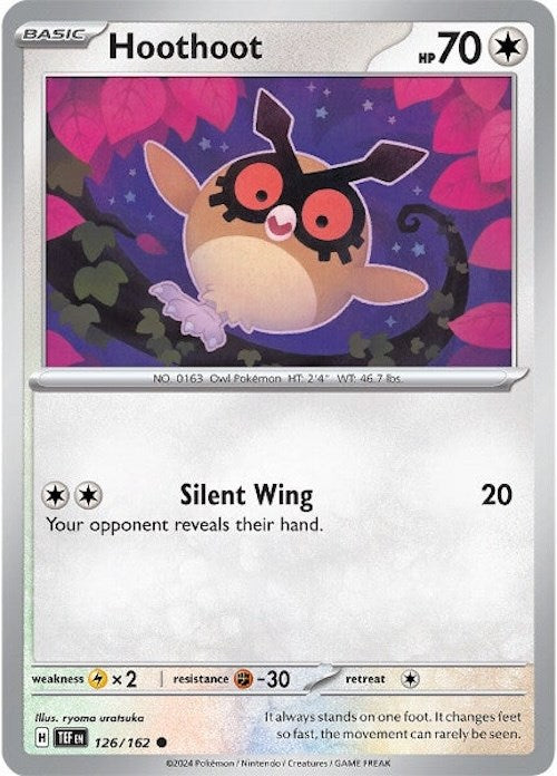 Hoothoot (126/162) [Scarlet & Violet: Temporal Forces] | Silver Goblin