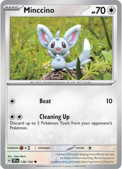 Minccino (136/162) [Scarlet & Violet: Temporal Forces] | Silver Goblin