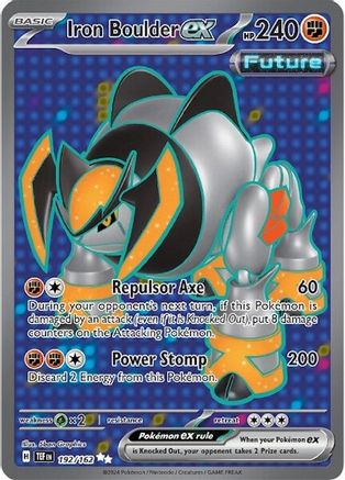 Iron Boulder ex (192) Holofoil - Temporal Forces