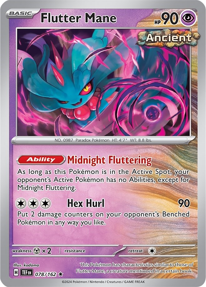 Flutter Mane (078/162) (Theme Deck Exclusive) [Scarlet & Violet: Temporal Forces] | Silver Goblin