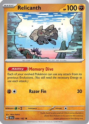 Relicanth - 084/162 (84) - Deck Exclusives