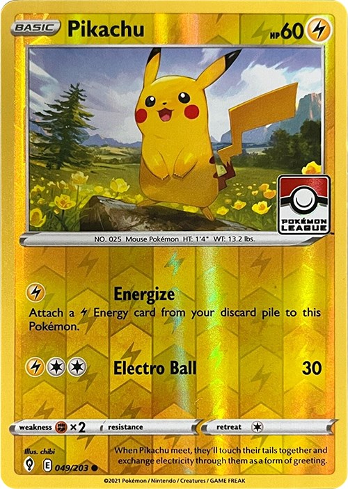 Pikachu (049/203) (2023 2024 League Promo) [League & Championship Cards] | Silver Goblin