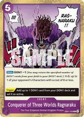 Conquerer of Three Worlds Ragnaraku [Extra Booster: Memorial Collection] | Silver Goblin