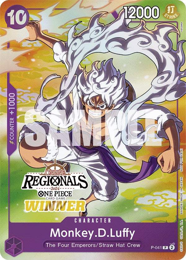 Monkey.D.Luffy (Online Regional 2024 Vol. 2) [Winner] [One Piece Promotion Cards] | Silver Goblin