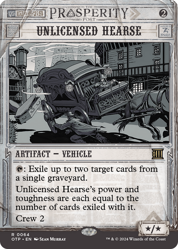 Unlicensed Hearse (Showcase) (064) Foil - Breaking News