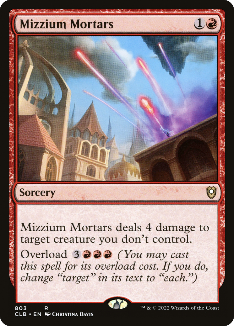 Mizzium Mortars [Commander Legends: Battle for Baldur's Gate] | Silver Goblin