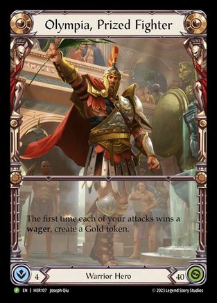 Olympia, Prized Fighter (HER107) Rainbow Foil - FaB Promos