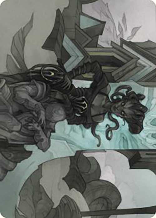 Vraska Joins Up Art Card [Outlaws of Thunder Junction Art Series] | Silver Goblin