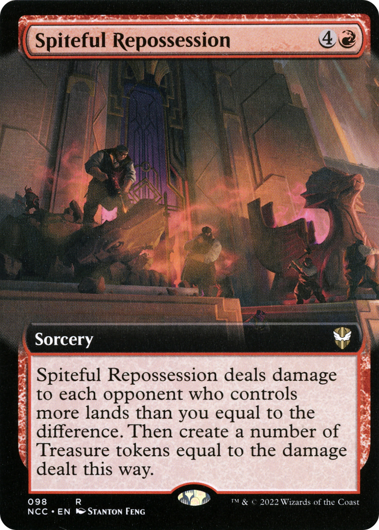 Spiteful Repossession (Extended Art) (098) - New Capenna Commander