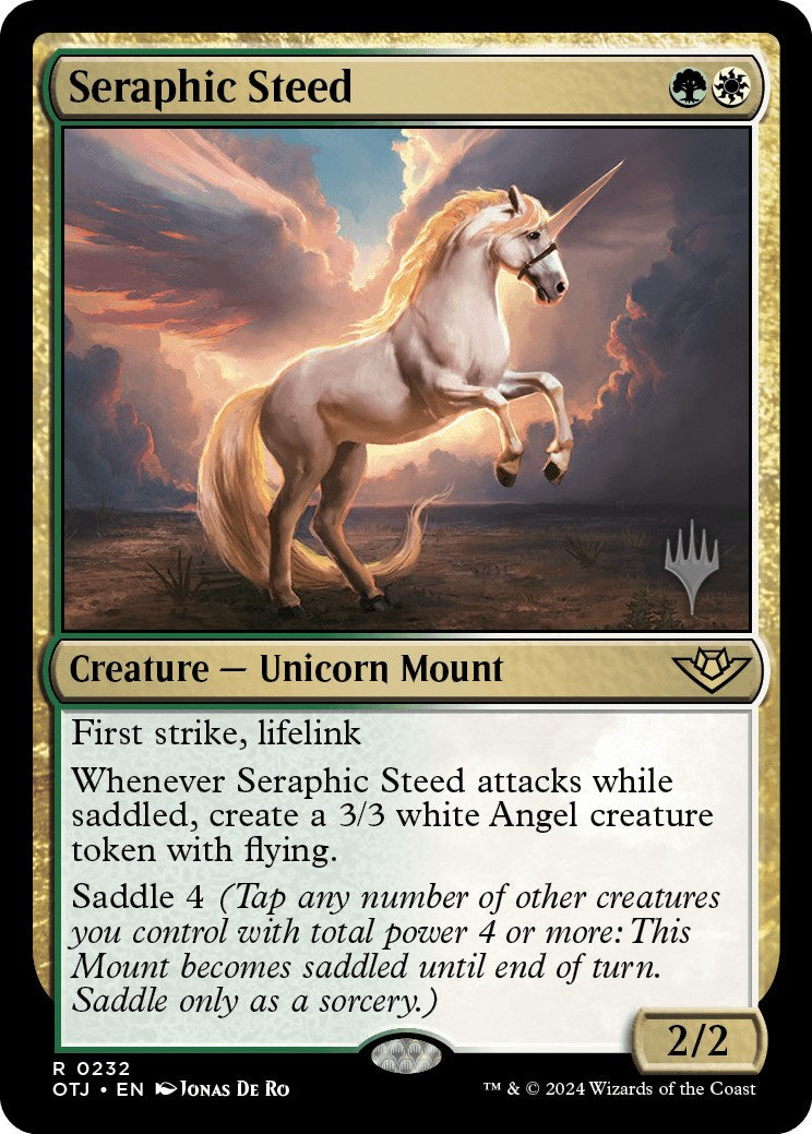 Seraphic Steed (Promo Pack) [Outlaws of Thunder Junction Promos] | Silver Goblin
