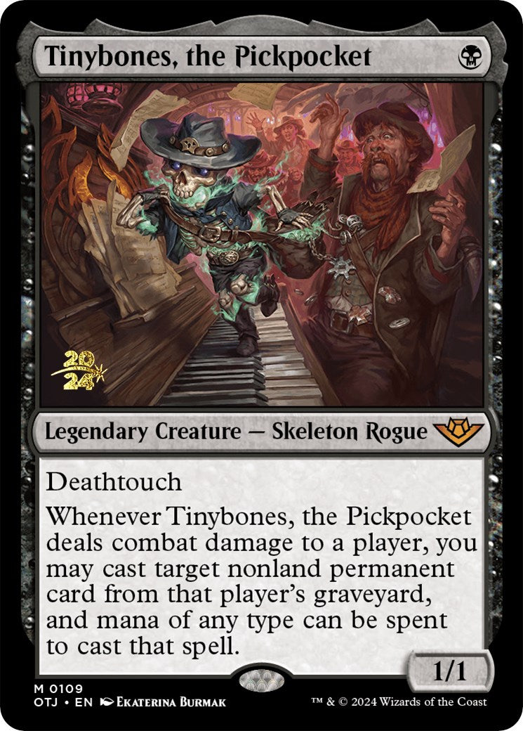 Tinybones, the Pickpocket [Outlaws of Thunder Junction Prerelease Promos] | Silver Goblin