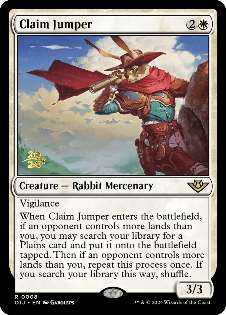 Claim Jumper [Outlaws of Thunder Junction Prerelease Promos] | Silver Goblin