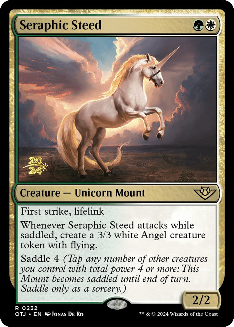 Seraphic Steed [Outlaws of Thunder Junction Prerelease Promos] | Silver Goblin