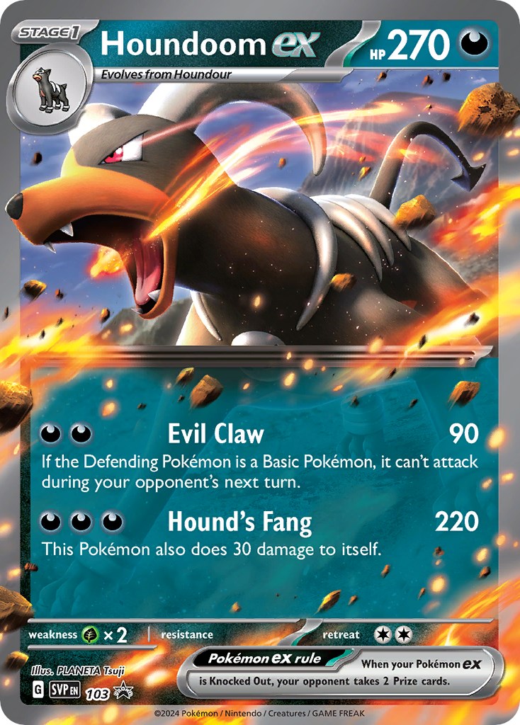 Houndoom ex (103) [Scarlet & Violet: Black Star Promos] | Silver Goblin