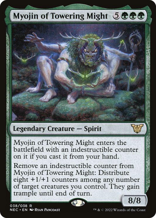 Myojin of Towering Might (038) - Neon Dynasty Commander