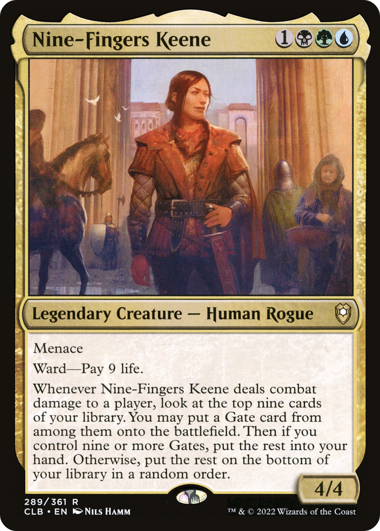 Nine-Fingers Keene (289) Foil - Commander Legends: Battle for Baldur's Gate