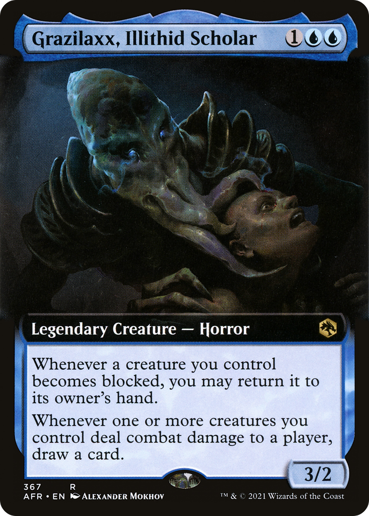 Grazilaxx, Illithid Scholar (Extended Art) (367) - Adventures in the Forgotten Realms