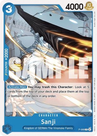 Sanji (Pirates Party Vol. 7)  (P-068) - One Piece Promotion Cards | Silver Goblin