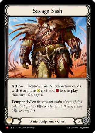 Savage Sash (AKO004) - Armory Deck: Kayo