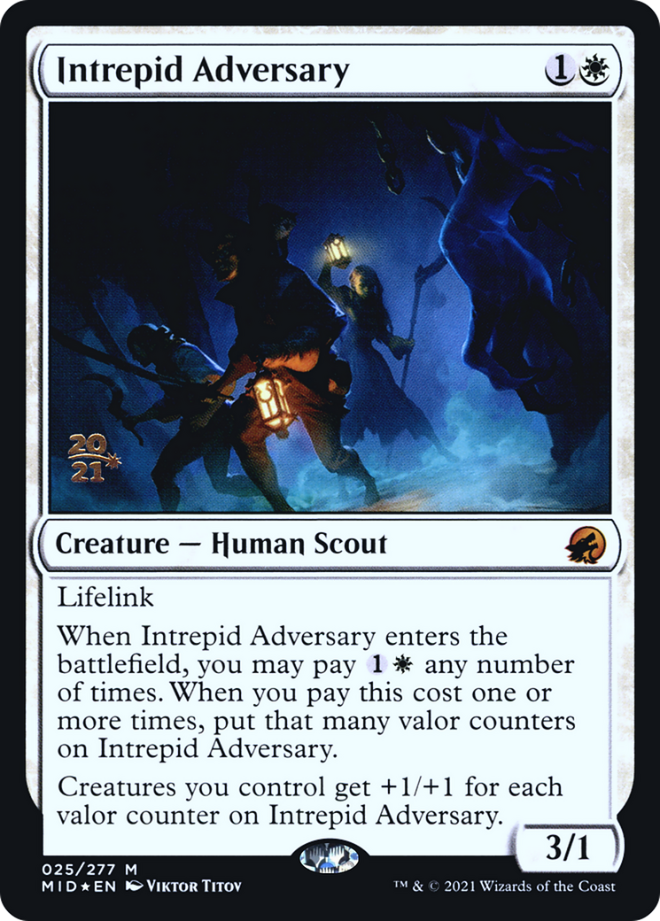 Intrepid Adversary (25s) Foil - Innistrad: Midnight Hunt Promos