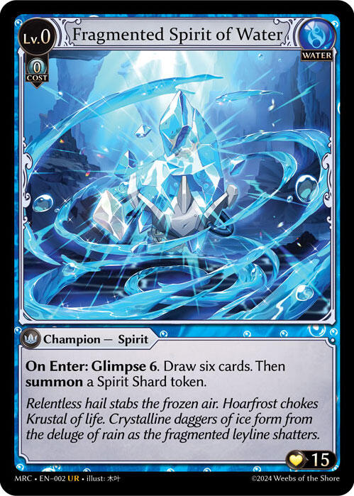 Fragmented Spirit of Water (002) [Mercurial Heart] Foil