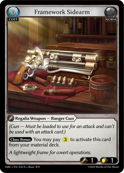 Framework Sidearm (010) [Mercurial Heart] Foil