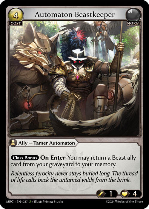 Automaton Beastkeeper (037) [Mercurial Heart] Foil
