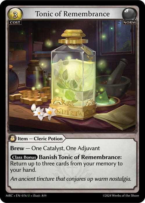 Tonic of Remembrance (076) [Mercurial Heart] Foil