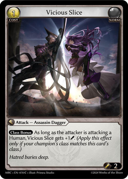 Vicious Slice (078) [Mercurial Heart] Foil