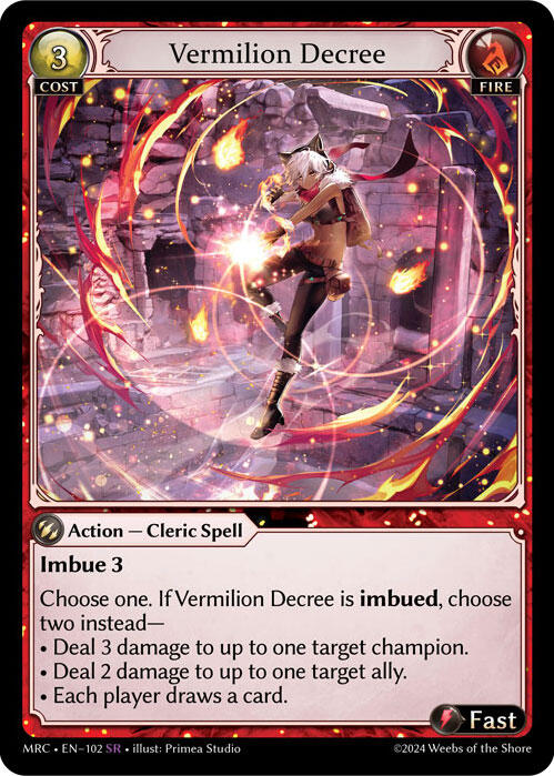 Vermilion Decree (102) [Mercurial Heart] Foil