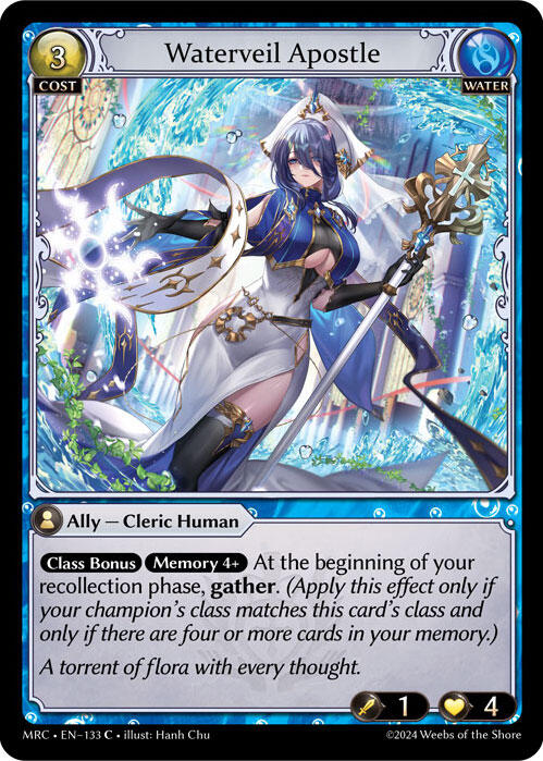 Waterveil Apostle (133) [Mercurial Heart] Foil