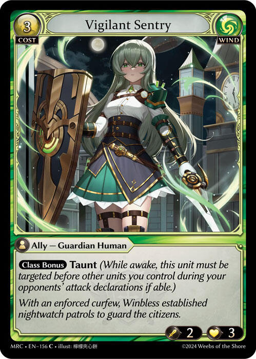 Vigilant Sentry (156) [Mercurial Heart] Foil