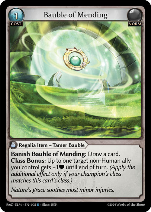 Bauble of Mending (005) [Silvie Re:Collection, Slime Sovereign] Foil