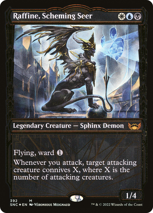 Raffine, Scheming Seer (Showcase Golden Age Gilded Foil) [Streets of New Capenna]